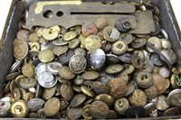 Lot 559 - Large selection of British Military buttons,...