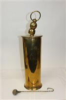 Lot 561 - Impressive brass trench art dinner gong,...