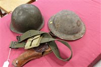 Lot 566 - Second World War American G.I. helmet,...