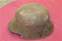 Lot 567 - First World War Imperial German M16 helmet in...