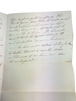 Lot 81 - Collection of 18th correspondence from the Wynyard family to Lord Delawarr, hand written 18th century gardening tips, and a scarce printed anti Farm labourers rioting leaflet