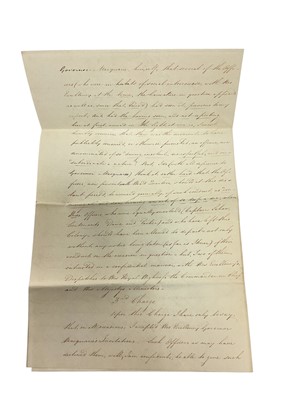 Lot 82 - Of Australian interest, a fascinating group of correspondence between Major General Lachlan Macquarie C.B. The fifth Governor of New South Wales ( from 1810-1821) and various Officers of the 46t...