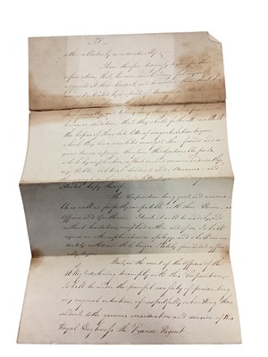 Lot 82 - Of Australian interest, a fascinating group of correspondence between Major General Lachlan Macquarie C.B. The fifth Governor of New South Wales ( from 1810-1821) and various Officers of the 46t...
