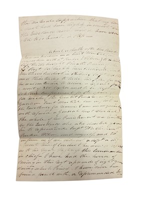 Lot 82 - Of Australian interest, a fascinating group of correspondence between Major General Lachlan Macquarie C.B. The fifth Governor of New South Wales ( from 1810-1821) and various Officers of the 46t...