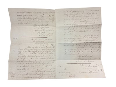 Lot 82 - Of Australian interest, a fascinating group of correspondence between Major General Lachlan Macquarie C.B. The fifth Governor of New South Wales ( from 1810-1821) and various Officers of the 46t...
