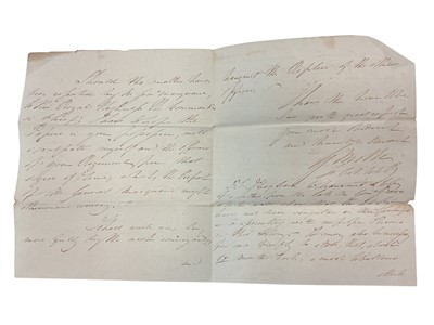 Lot 82 - Of Australian interest, a fascinating group of correspondence between Major General Lachlan Macquarie C.B. The fifth Governor of New South Wales ( from 1810-1821) and various Officers of the 46t...