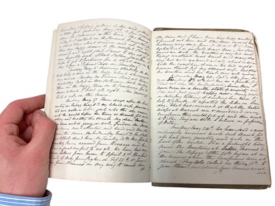 Lot 85 - Of Indian Mutiny interest, a fascinating hand written first hand account of the Mutiny contained in a period journal (kept from April 1857-March 1858) and in a collection of handwritten letters...