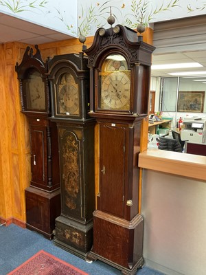 Lot 721 - Nathaniel Brown, Manchester: George III oak cased longcase