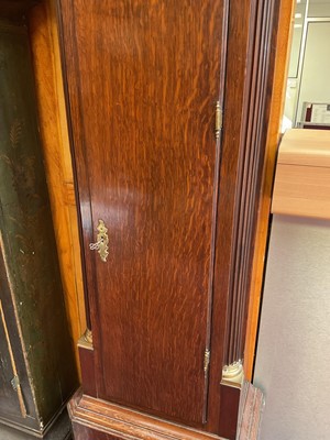Lot 721 - Nathaniel Brown, Manchester: George III oak cased longcase
