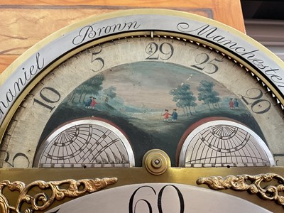 Lot 721 - Nathaniel Brown, Manchester: George III oak cased longcase