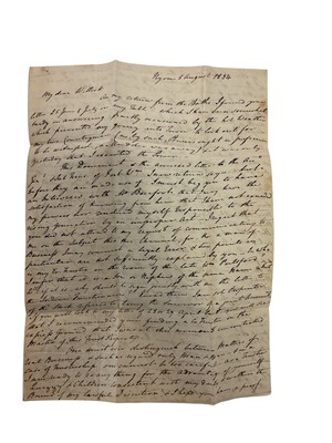 Lot 86 - His Grace The Duke of Wellington, signed handwritten letter to Colonel Wynyard, dated June 30th 1837, and other correspondence .