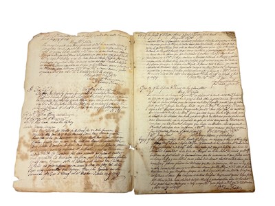 Lot 87 - Of Gibraltar interest, General John Wynyard (1677-1752) Commander in Chief of British Forces at Gibraltar and Port Mahon, rare handwritten period account of his orders and copies of his letters...