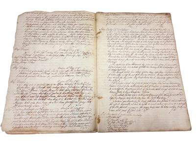 Lot 87 - Of Gibraltar interest, General John Wynyard (1677-1752) Commander in Chief of British Forces at Gibraltar and Port Mahon, rare handwritten period account of his orders and copies of his letters...