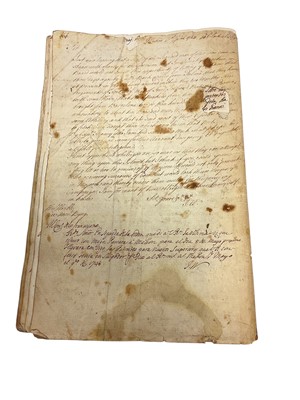 Lot 87 - Of Gibraltar interest, General John Wynyard (1677-1752) Commander in Chief of British Forces at Gibraltar and Port Mahon, rare handwritten period account of his orders and copies of his letters...