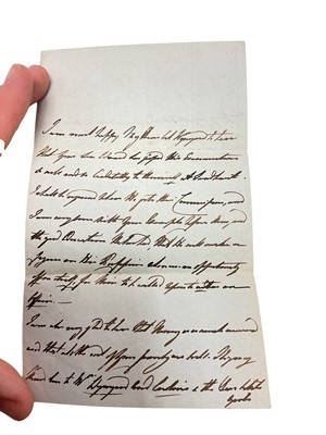 Lot 92 - H.R.H. Princess Sophia Matilda, handwritten letter of condolence with original envelope, H.R.H.Prince Adolphus Duke of Cambridge, handwritten letter of condolence dated 1844 and three others writ...