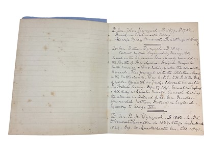 Lot 93 - The Wynyard family Pedigree and Armorial bearings, mostly 18th century and later.