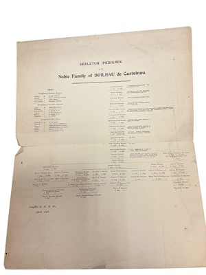 Lot 93 - The Wynyard family Pedigree and Armorial bearings, mostly 18th century and later.
