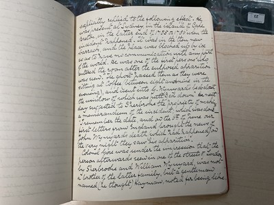 Lot 94 - The Wynyard Family Ghost Story, a famous 18th Century Supernatural occurrence which was extensively discussed in England at the time and during the 19th century. Two leather bound handwritten...