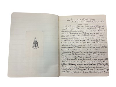 Lot 94 - The Wynyard Family Ghost Story, a famous 18th Century Supernatural occurrence which was extensively discussed in England at the time and during the 19th century. Two leather bound handwritten...
