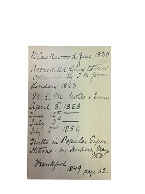 Lot 94 - The Wynyard Family Ghost Story, a famous 18th Century Supernatural occurrence which was extensively discussed in England at the time and during the 19th century. Two leather bound handwritten...