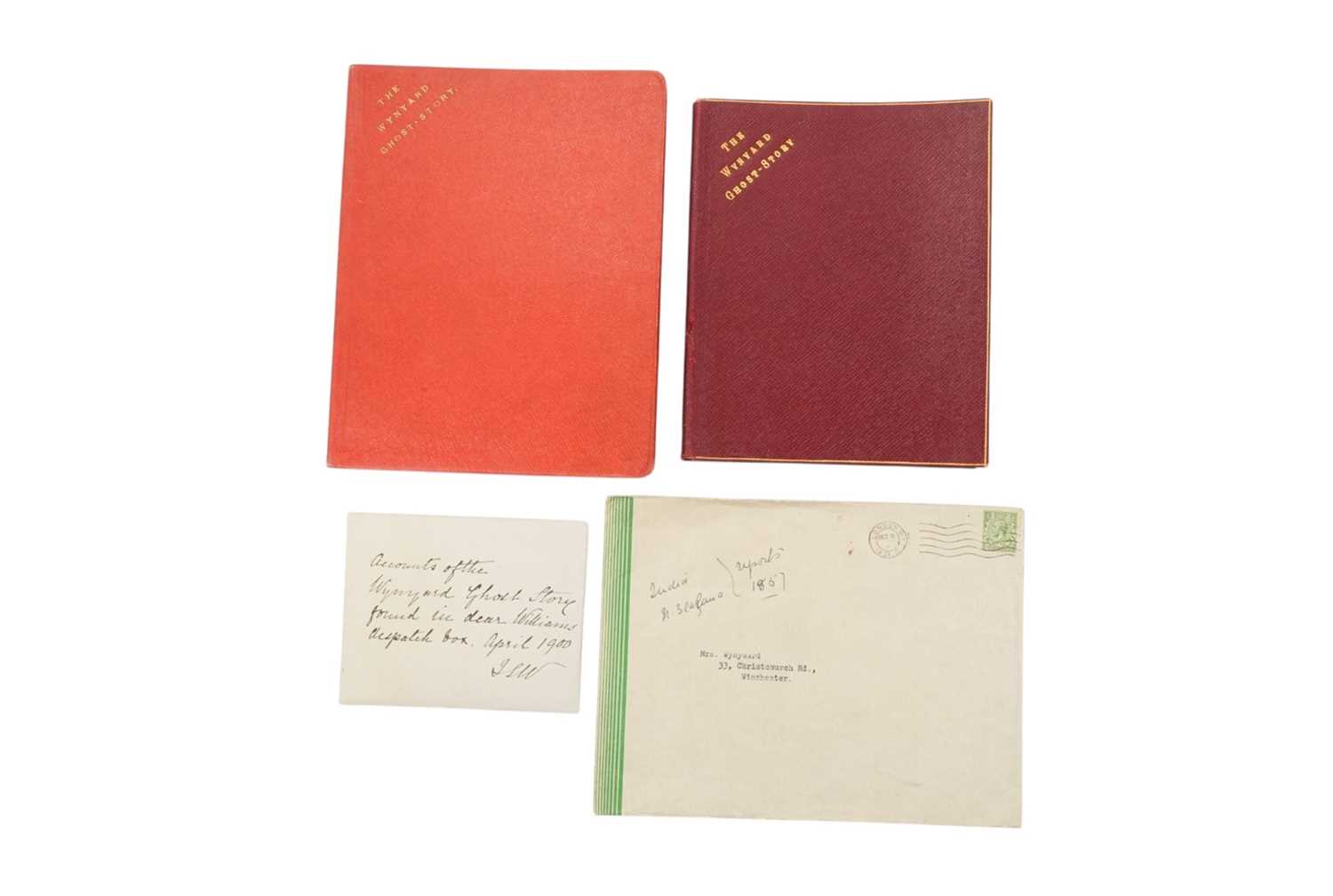 Lot 94 - The Wynyard Family Ghost Story, a famous 18th Century Supernatural occurrence which was extensively discussed in England at the time and during the 19th century. Two leather bound handwritten...