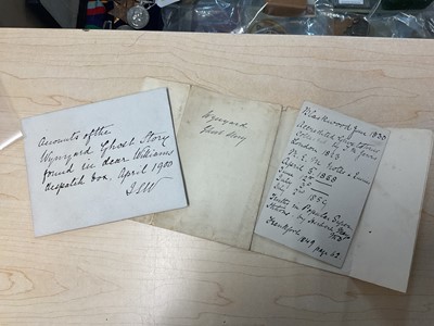 Lot 94 - The Wynyard Family Ghost Story, a famous 18th Century Supernatural occurrence which was extensively discussed in England at the time and during the 19th century. Two leather bound handwritten...