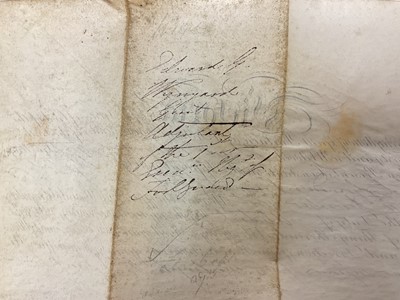 Lot 95 - General E. G. Wynyard, Grenadier Guards, silver Sovereign case with E.G.W. monogram, two watch cock brooches and cabinet photograph of the illustrious Officer, inscibed on reverse.