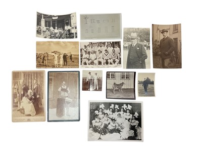 Lot 97 - Of Victorian Cricketing Interest, two late Victorian / Edwardian photographs of W.G. Grace, one with Captain Edward James Buckley Wynyard D.S.O who played cricket for Hampshire and had been their...
