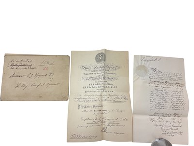 Lot 97 - Of Victorian Cricketing Interest, two late Victorian / Edwardian photographs of W.G. Grace, one with Captain Edward James Buckley Wynyard D.S.O who played cricket for Hampshire and had been their...