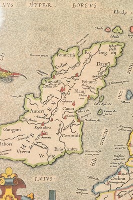 Lot 943 - Gerard Mercator 16th century hand coloured map of the British Isles, 'Europae I tab'