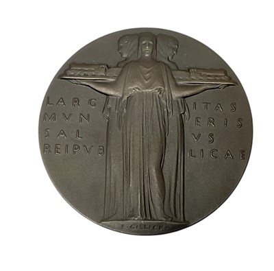 Lot 106 - Bronze London Midland & Scottish railway 1926 General Strike medal / medallion in box of issue.