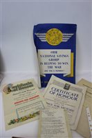 Lot 580 - Group of Second World War National Savings...