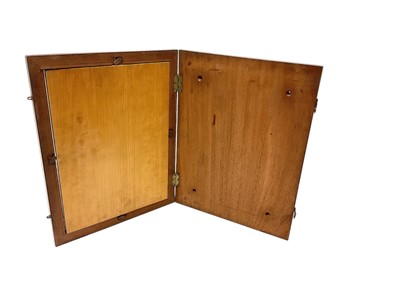 Lot 127 - Good quality early 20th glazed mahogany box frame with brass fittings, ideal for displaying medals or badges, 29.5 x 38.5cm overall.