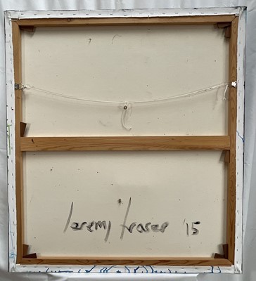 Lot 1224 - Jeremy Fraser (b.1941) acrylic on canvas - Unitled II, signed and dated '15 verso, unframed, 102cm x 92cm