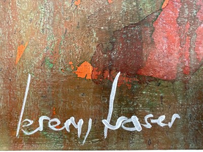 Lot 1227 - Jeremy Fraser (b.1941) acrylic on canvas - Metamorphosis, framed