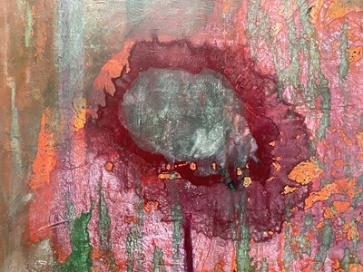 Lot 1227 - Jeremy Fraser (b.1941) acrylic on canvas - Metamorphosis, framed
