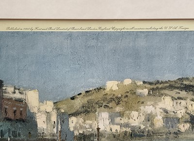 Lot 1212 - Edward Seago (1910-1974) signed lithograph - The Port of Pinza, published by Frost & Reed 1960, blindtamp lower left, 49cm x 66cm, in glazed frame