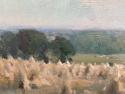 Lot 1257 - Owen Waters (1916-2004) oil on board - Norfolk Landscape, signed, 29cm x 39cm, in gilt frame