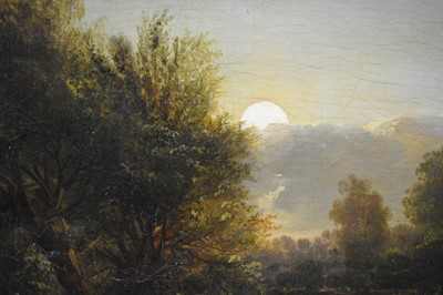 Lot 1328 - John Berney Crome (1794-1842) oil on canvas - Wayfarers at the Smithy, Hingham, Norfolk, signed, 53.5cm x 92cm, in gilt frame