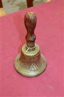 Lot 592 - First World War British Military brass bell...