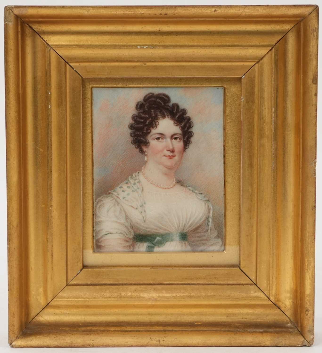 Lot 986 - J T Mitchell (act 1798-1830) portrait miniature on ivory