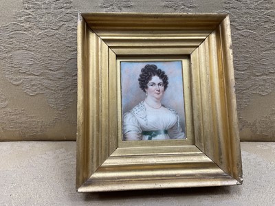Lot 986 - J T Mitchell (act 1798-1830) portrait miniature on ivory
