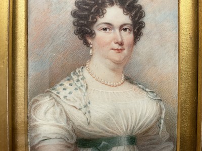Lot 986 - J T Mitchell (act 1798-1830) portrait miniature on ivory
