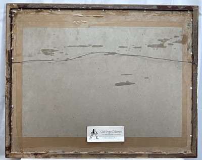 Lot 19 - Stanley Orchart (1920-2005) watercolour - Chelveston Village, signed and dated '74, 35cm x 50cm, in glazed gilt frame