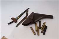 Lot 596 - British Officers' Webley revolver leather...