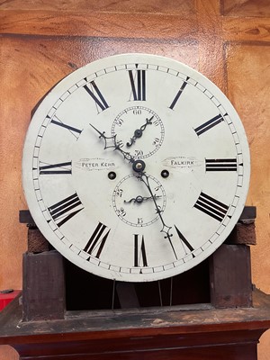 Lot 720 - Early 19th century Scottish Longcase clock by Peter Kerr of Falkirk