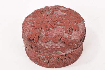 Lot 978 - Antique cinnabar style box
