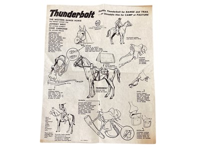 Lot 1876 - Marx Thunderbolts mount for Johnny West or Chief Cherokee, boxes poor (2)