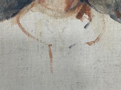 Lot 914 - *John Millar Watt (1895-1975) oil on canvas, laid down onto panel, portrait of Mary Millar Watt
