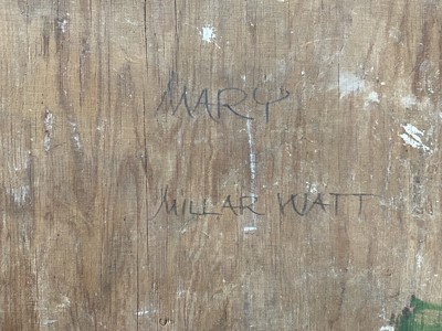 Lot 914 - *John Millar Watt (1895-1975) oil on canvas, laid down onto panel, portrait of Mary Millar Watt